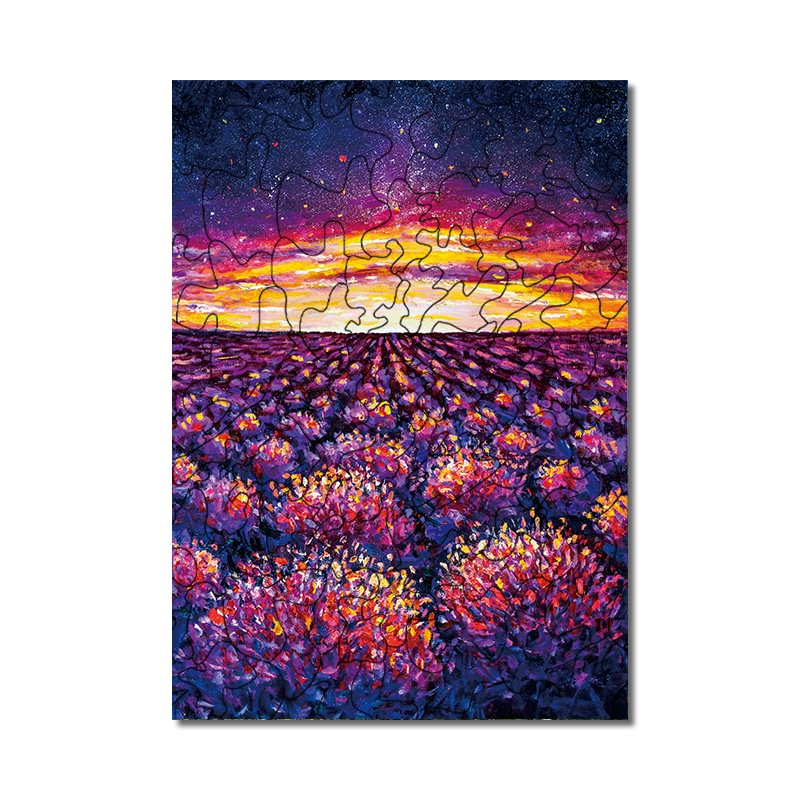 JEFFPUZZLE™-JEFFPUZZLE™ Lavender fields in Provence, France Puzzle