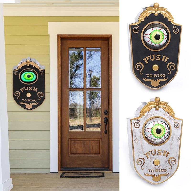 Creepy Eye Doorbell Halloween Door Decoration Prop - vzzhome