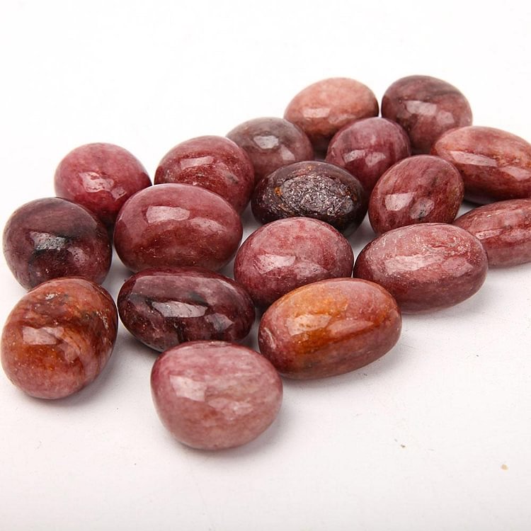 0.1kg Strawberry Quartz bulk tumbled stone Crystal wholesale suppliers