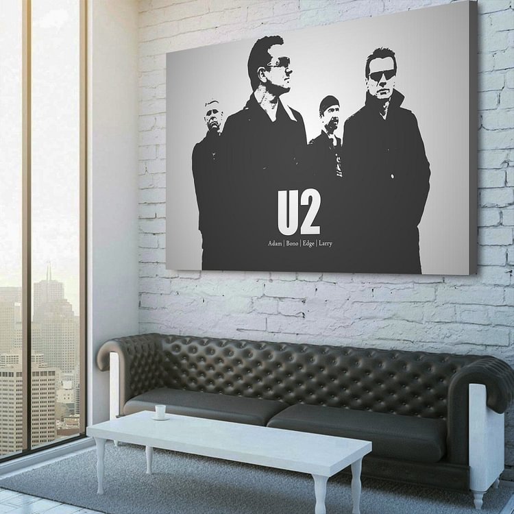 U2 band members Canvas Wall Art