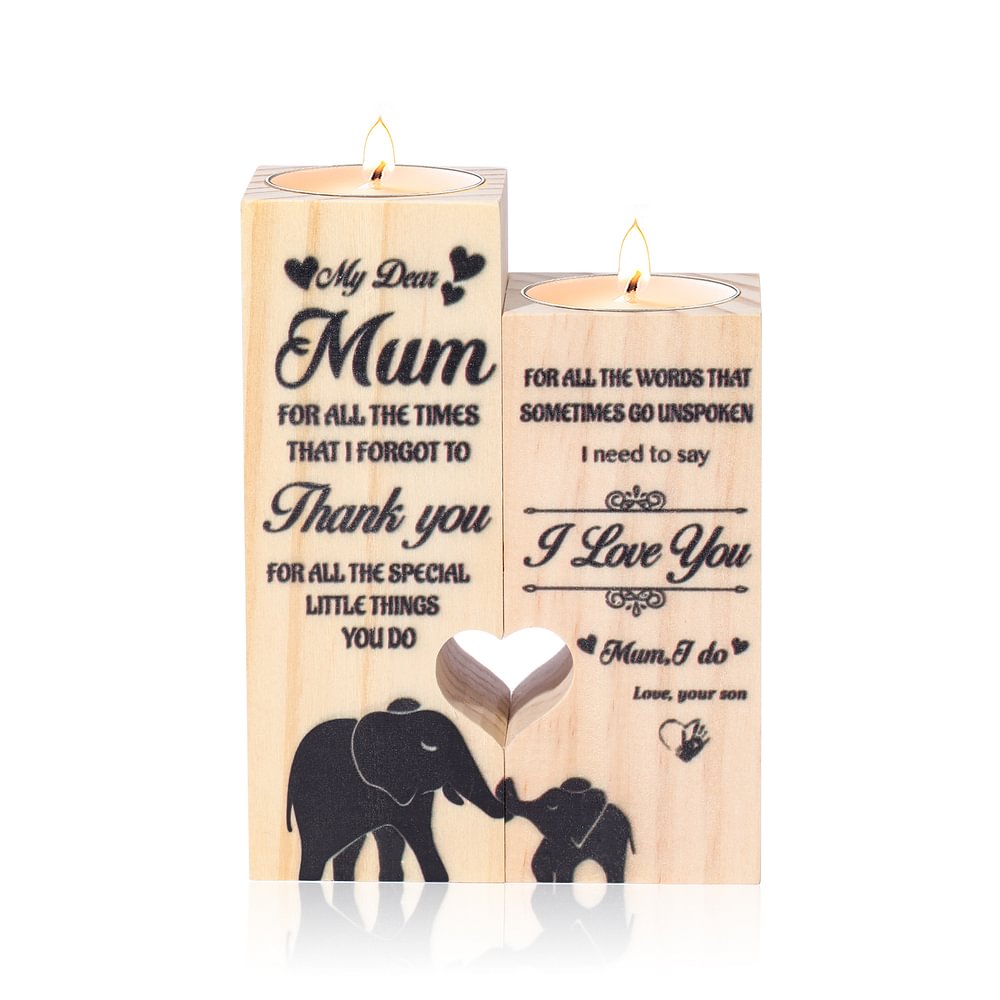 My Dear Mum I Need To Say I Love You Engraved Candle Holder