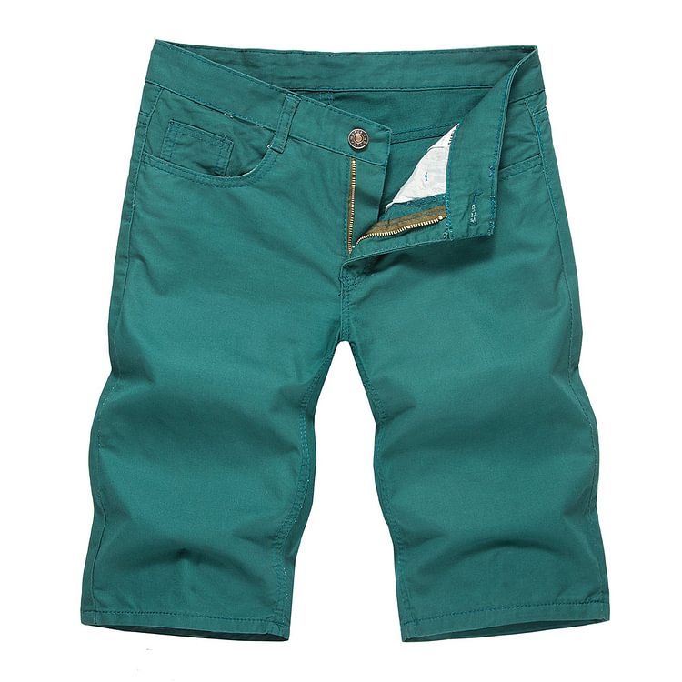 BrosWear Men's Simple Casual Solid Color Shorts