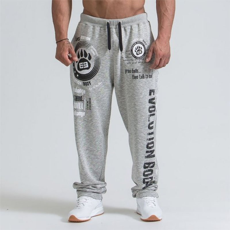 Casual Loose Large Size Fitness Trousers Men's Gym Pants-VESSFUL