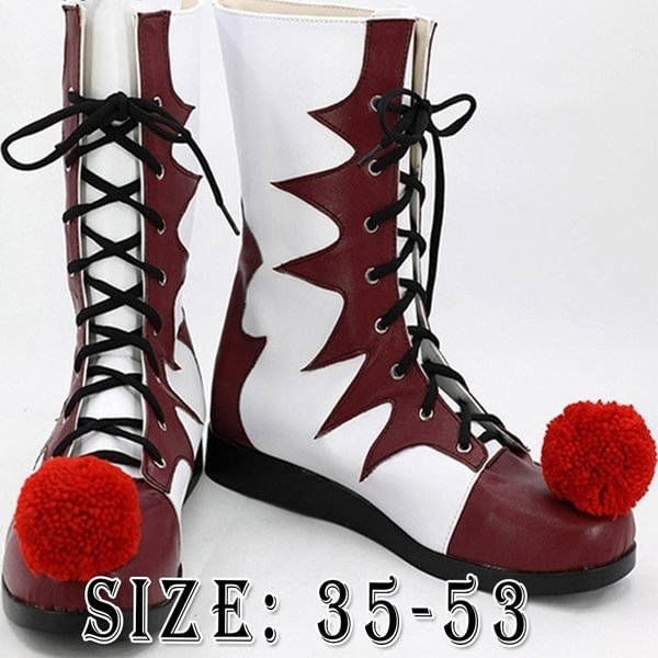 New Handmade Pennywise Stiefel Cosplay Schuhe Stephen King's It Horror Clown Killer Karneval Plus Size