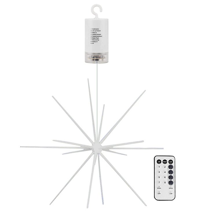 LED Christmas Star Lighting Remote Control Star Hanging Lamp for Xmas Tree Party