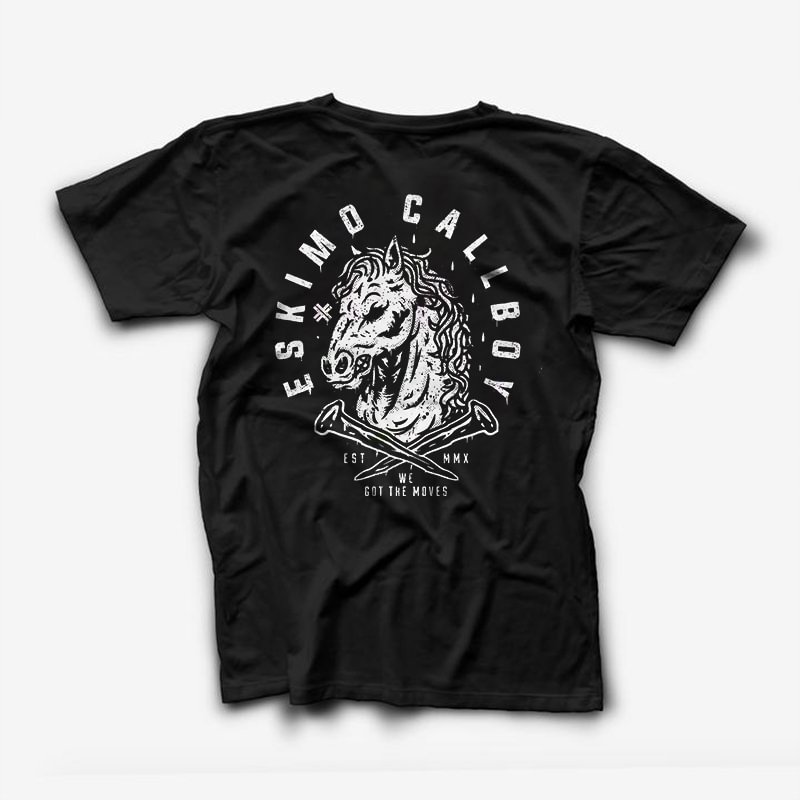 Eskimo Callboy Printed War Horse Graphic T-shirt -  UPRANDY