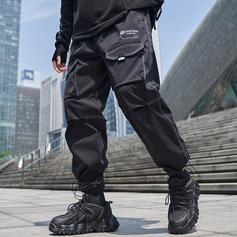 Personality Multi-pocket Foot Corset Pants / Techwear Club / Techwear