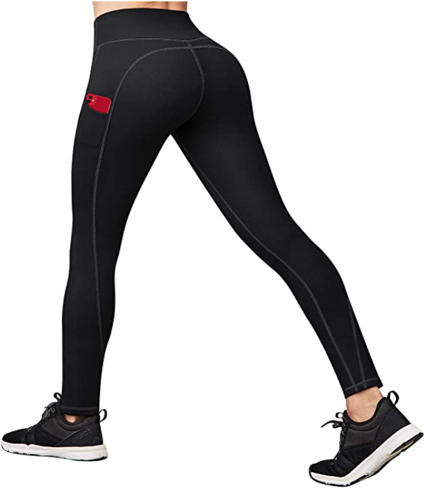 Ewedoos High Waisted Tummy Control Yoga Pants with Pockets