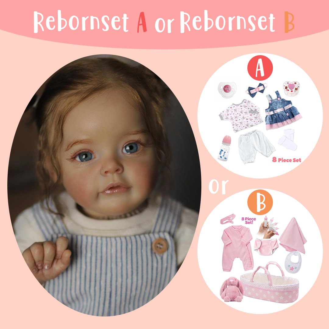 Authentic Reborns 22'' Realistic Beautiful Reborn Baby Doll Alayna