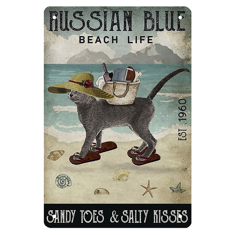 Beach Cat - Vintage Tin Signs