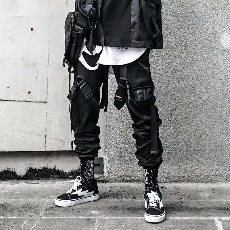 Functional Dark Street Trend Cargo Pants / Techwear Club / Techwear