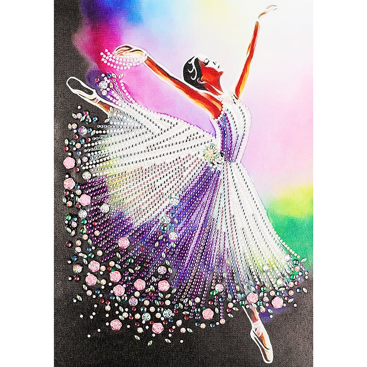 Ballet Girl - Special Shaped Diamond Painting - 30*40CM