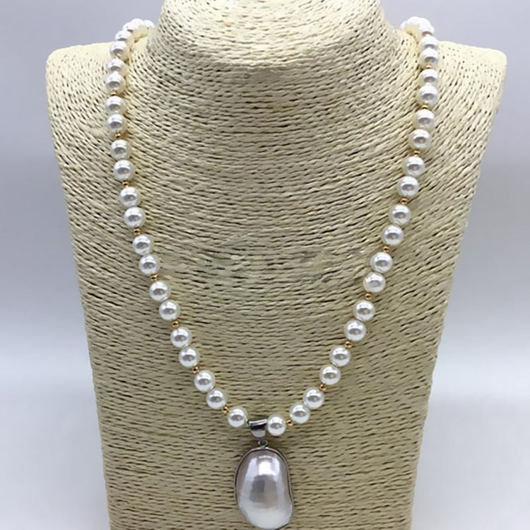 Large shell mother-of-pearl long necklace | Multi-layer can be wound 80cm