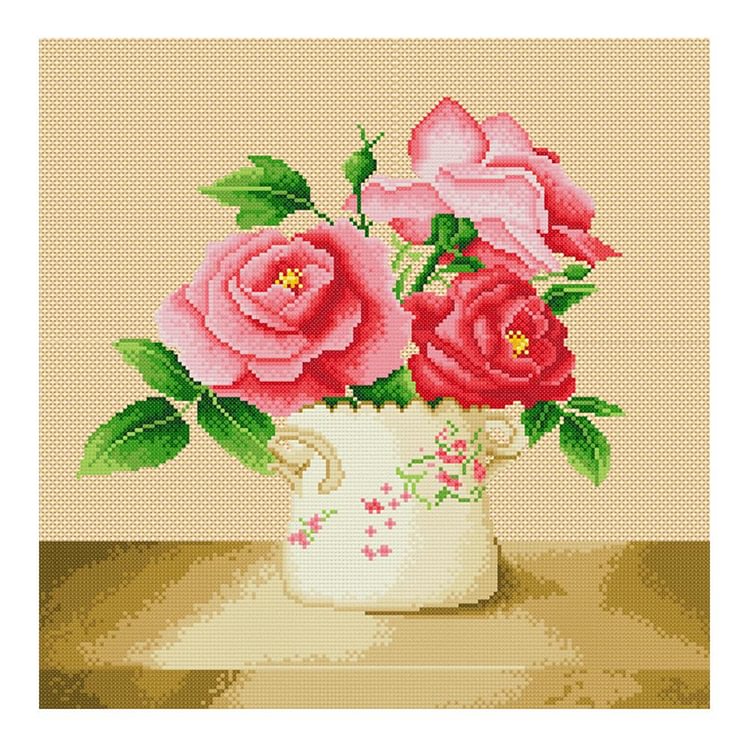Sweet Time - 11CT Stamped Cross Stitch - 48*48cm