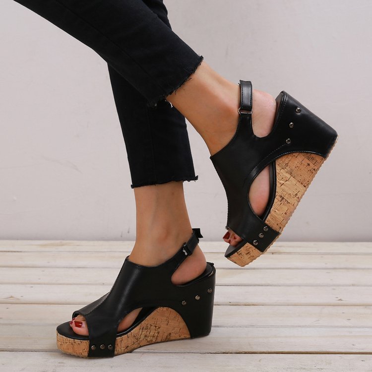 Women Fashion Comfy Wedges sandals corkys shoes