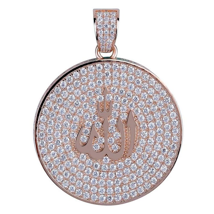 Allah Pendant Full CZ Ice Out Necklace Jewelry Gifts