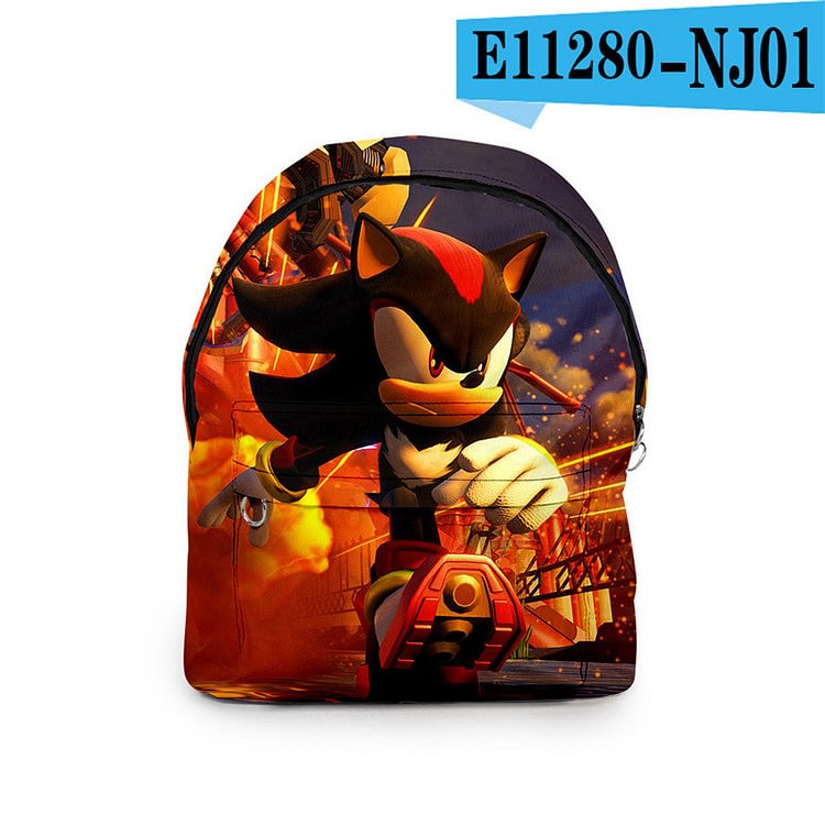 Mayoulove Casual Stylish Sonic the Hedgehog 3D Oxford Backpack For Boys Girls Students-Mayoulove