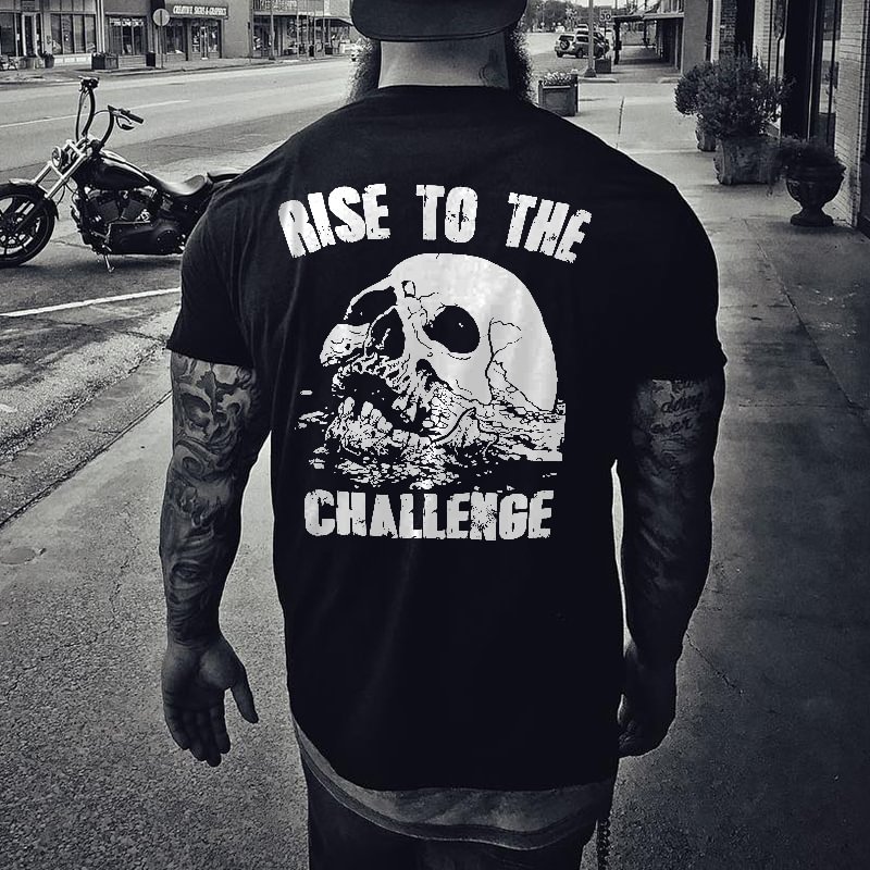 Livereid Rise To The Challenge Skull T-shirt - Livereid