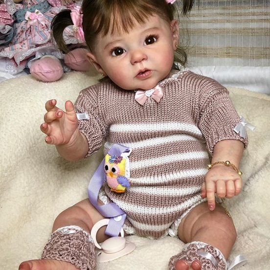 Realistic 20'' Annabella Silicone Reborn Baby Doll Girl Toy 2022 -Creativegiftss® - [product_tag]