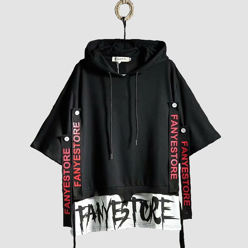 Project - S Streamer Hooded Contrast T-shirt