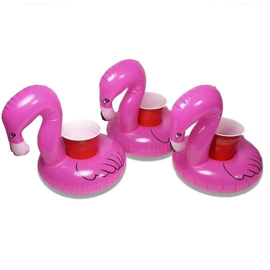 Inflatable Flamingo Drink Holder (3 Pack)、、sdecorshop