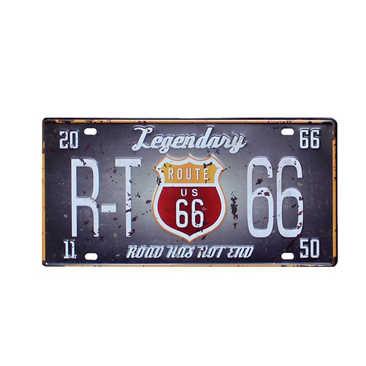 Route 66 - License Tin Signs- 15*30CM