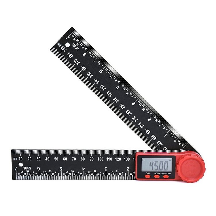 200mm Digital Protractor Ruler Inclinometer Goniometer Level Measuring Tool