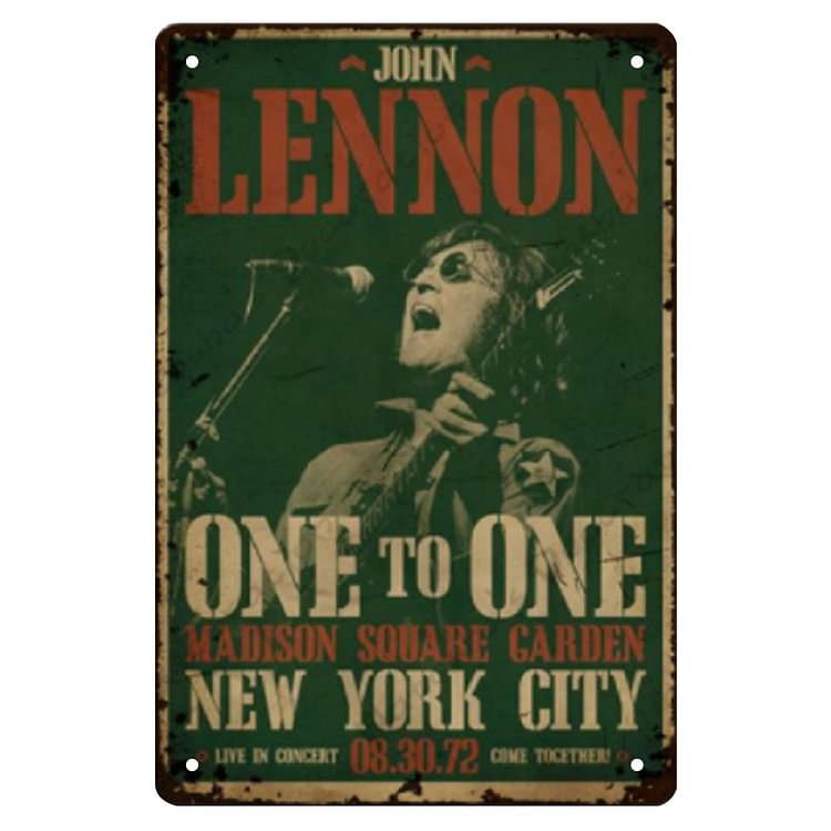 Music John Lennon - Vintage Tin Signs