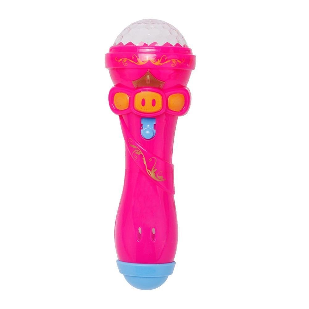 Kids Microphone Modèle Lighting Toy Wireless Karaoke Clignotant Projecteur Mike
