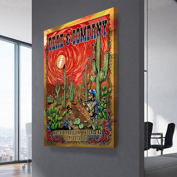 Dead & Company 2021 Tour Poster Canvas Wall Art