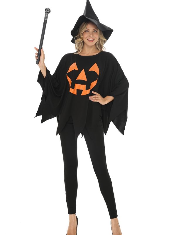 Halloween Festival Costumes Pumpkin Witch Cosplay Loose Set Stage Clothing