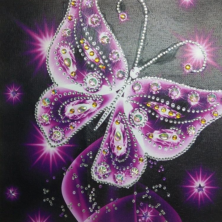 Butterfly-Partial Special Diamond Painting-30*30CM