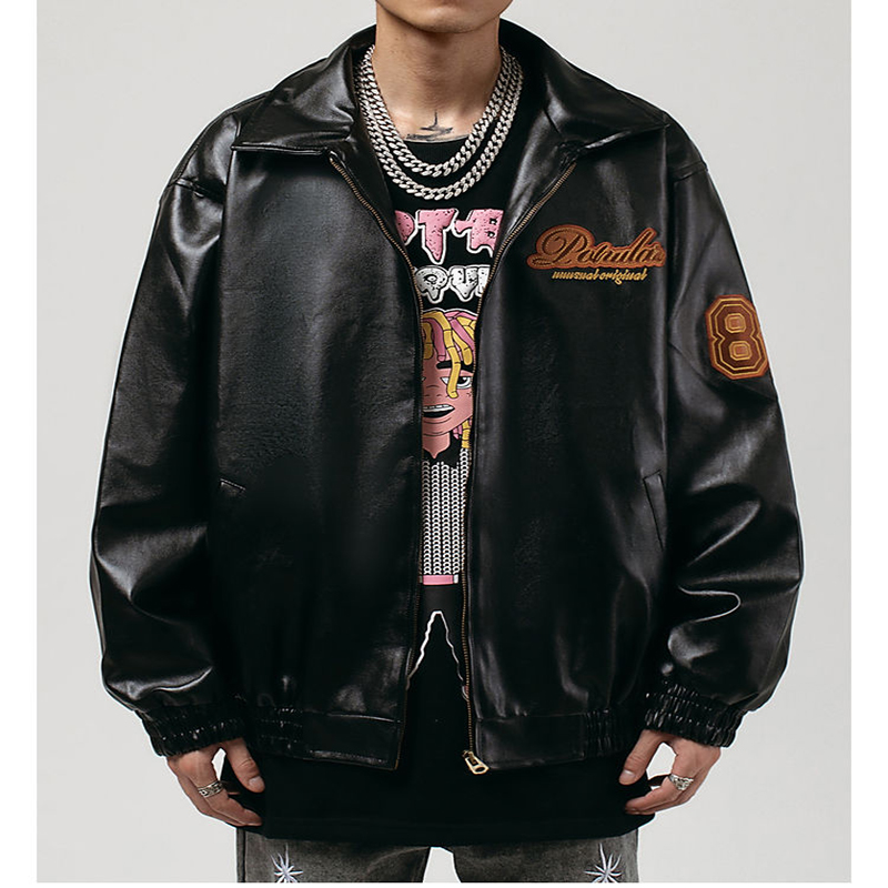 hip hop leather jacket