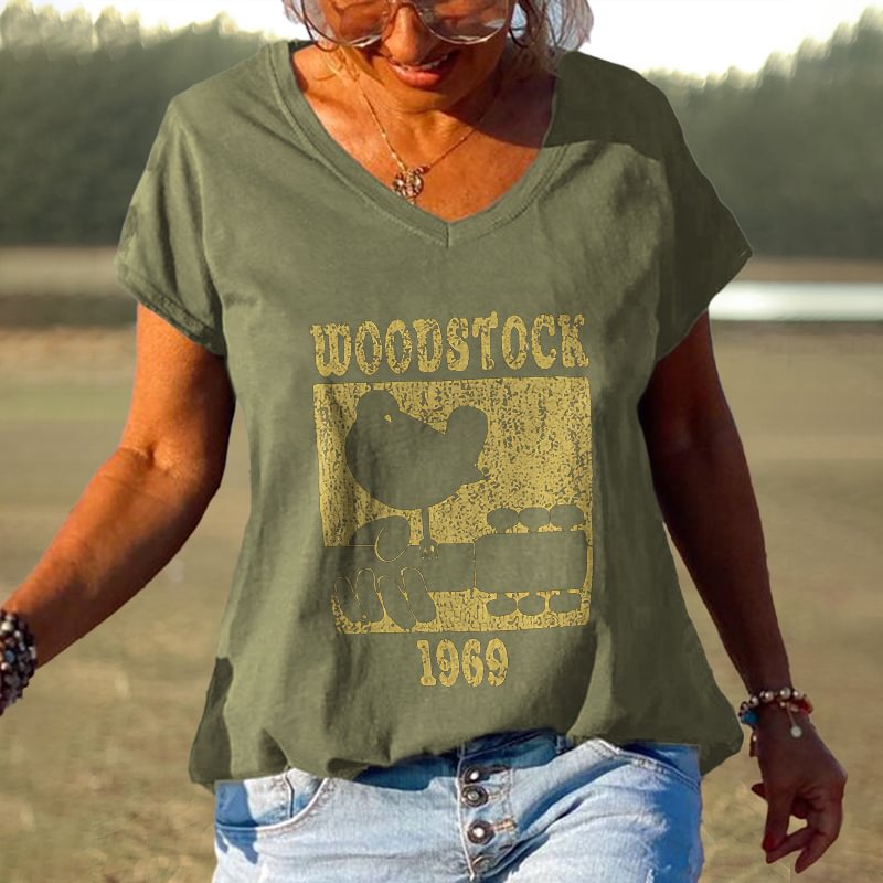 Woodstock 1069 Printed Hippie T-shirt