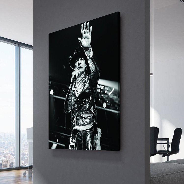 The Tragically Hip Gord Downie Iconic gesture Canvas Wall Art
