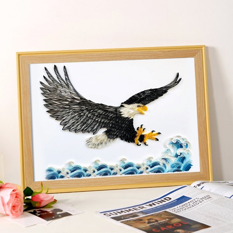 JEFFQUILLING™-JEFFQUILLING™ Paper Filigree painting Kit - Eagle