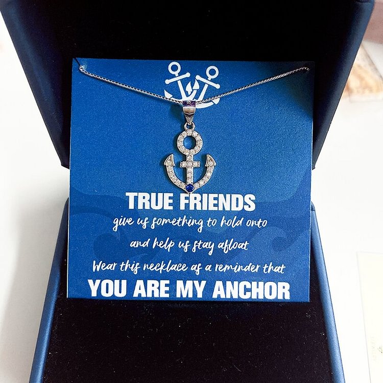 S925 You are My Anchor, My Badass Friend Necklace