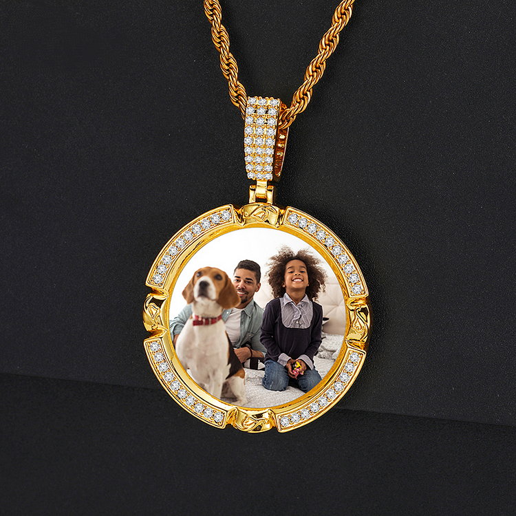 Custom Photo Pendant Hip Hop Personalized Necklaces Jewelry