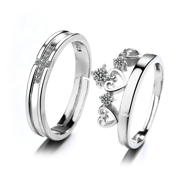 Crown Adjustable Couple Rings