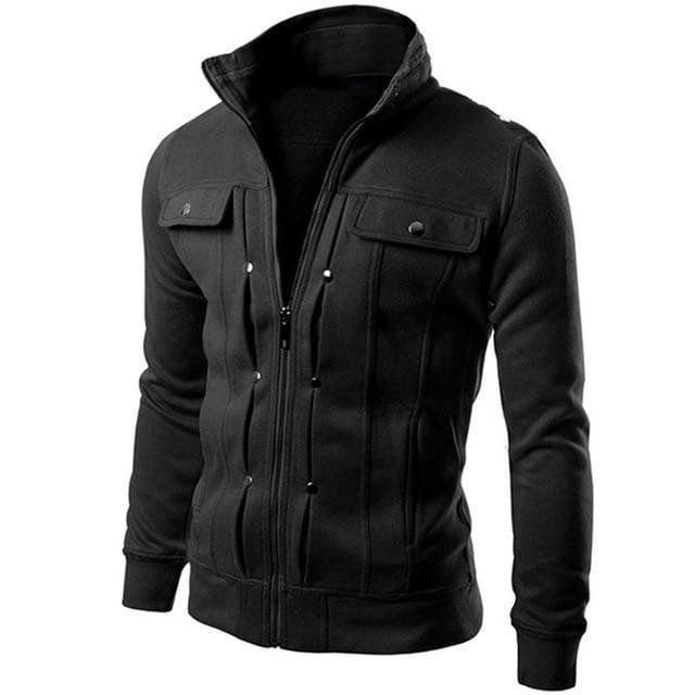 Men's Cardigan Multi Button Hoodies Fashion Sweatshirt Casual Male Tracksuits Men Brand Clothing N432-Corachic