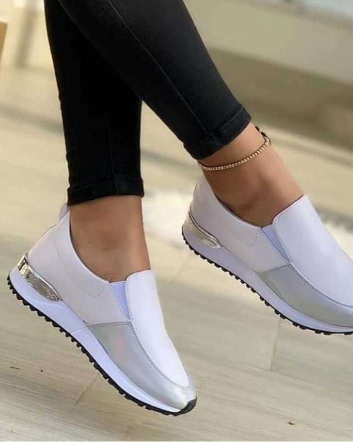 Women's single shoes round toe flats