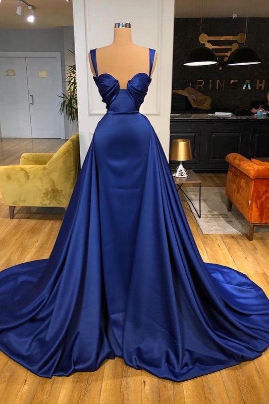 Luluslly Straps Long Overskirt Prom Dress Royal Blue Online
