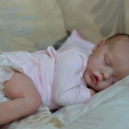 Silicone Baby Girl Doll 12'' Realistic Mini Reborn Baby Macy, Waterproof Bath Sleeping Doll 2022 -Creativegiftss® - [product_tag]