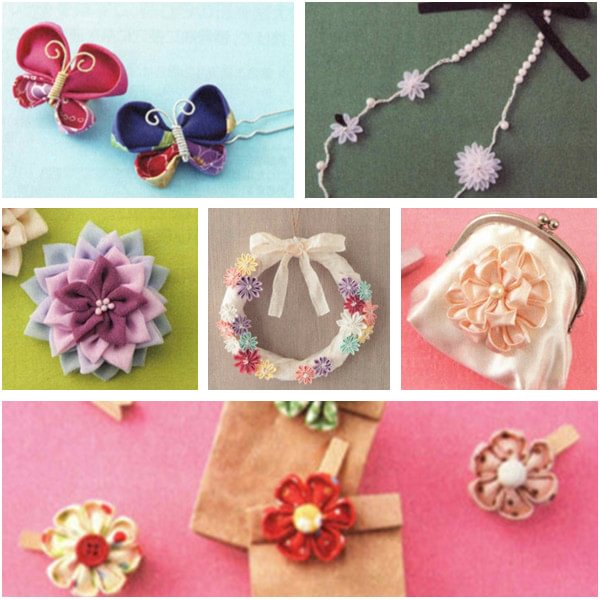 Fabric Craft Flower Making Template