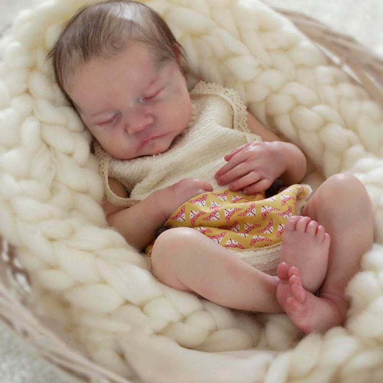  [New Toys & Collectibles for Kids Sale] 20'' Real Lifelike Sleeping Ladana, Realistic Soft Silicone Toddlers Baby Dolls Girl with ''Heartbeat'' and Coos - Reborndollsshop.com-Reborndollsshop®