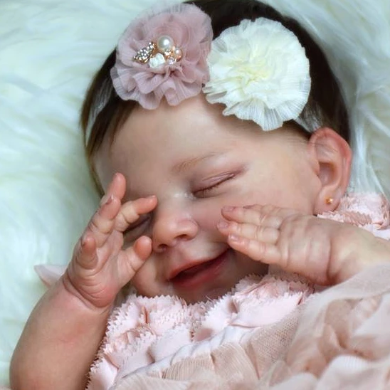  [Heartbeat💖 & Sound🔊]  New 20" Rhea Realistic Reborn April Baby Girl Doll with Coos and "Heartbeat" - Reborndollsshop.com-Reborndollsshop®