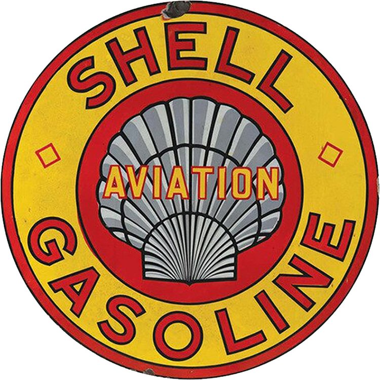 Shell Gasoline -Round Tin Signs - 30*30CM