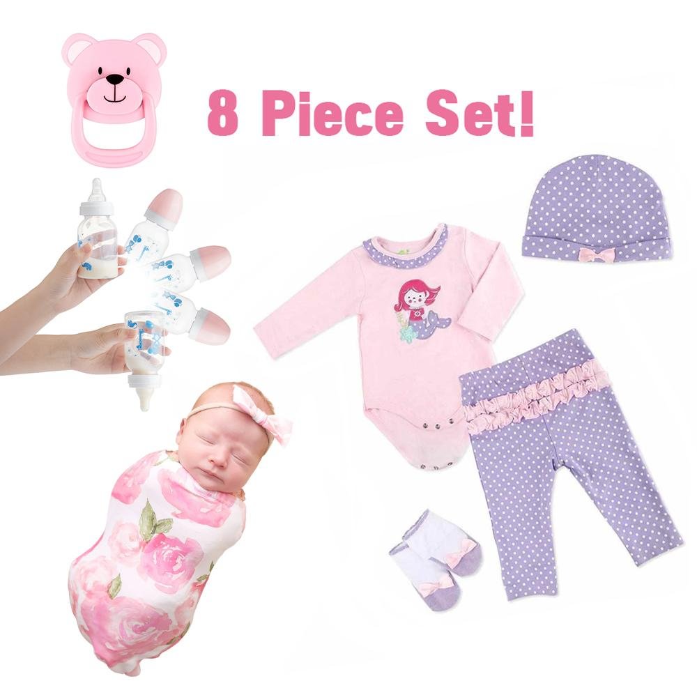 [BIG SALE🔊]Adorable Adoption Reborn Baby Essentials-8pcs Gift Set A