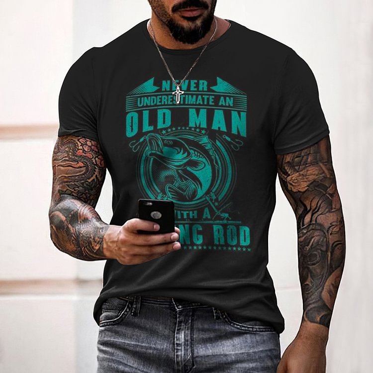 BrosWear Men's Casual Short Sleeve T-Shirt