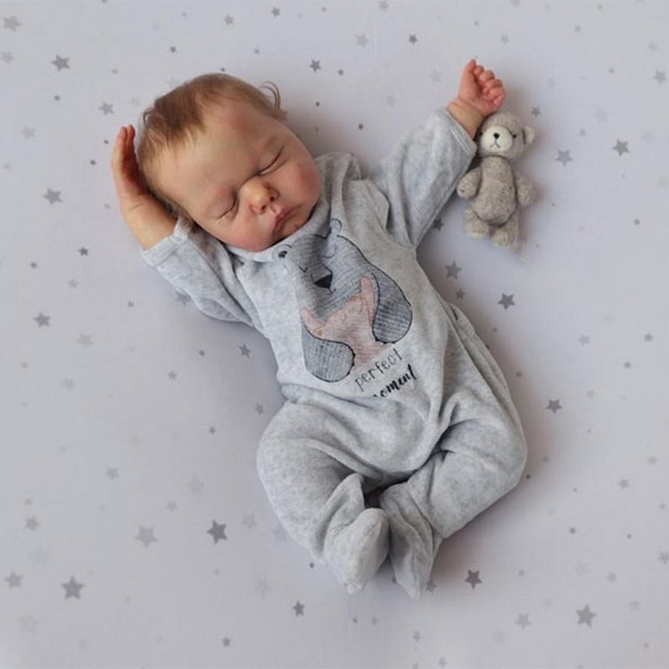  [New2022]18” Realistic and Super Lovely Girl Named Mina Cloth Body Baby Doll,Collectible Reborn Baby Doll - Reborndollsshop.com®-Reborndollsshop®